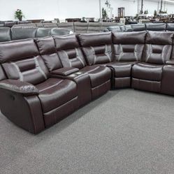 New Power Recliner Sectional Couch Only $50 Down Payment