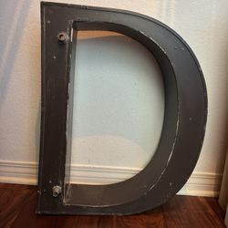Vintage Large Letter “D”