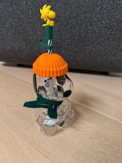 Starbucks x PEANUTS Snoopy glass cup