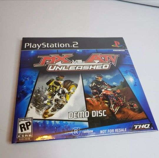 Rare Playstation 2 MX Vs. Atv Unleashed Sealed Demo Disc New