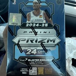 2024 2025 Panini PRIZM Basketball Blaster Box of Packs with 3 EXCLUSIVE ICE Prizms and Chance for Rookie Penmanship Autographs and Retail Exclusive Im