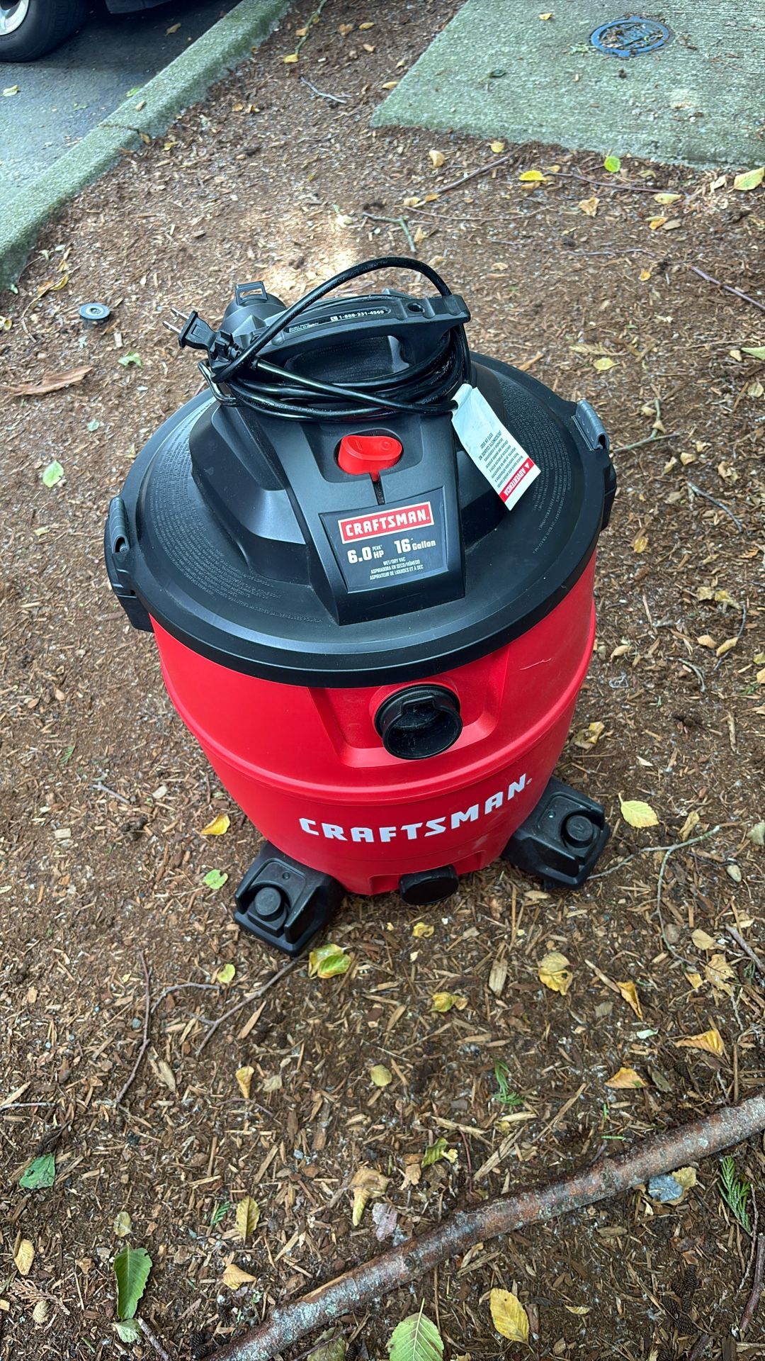 Lightly Used Craftsman Shop Vac 16 Gallon