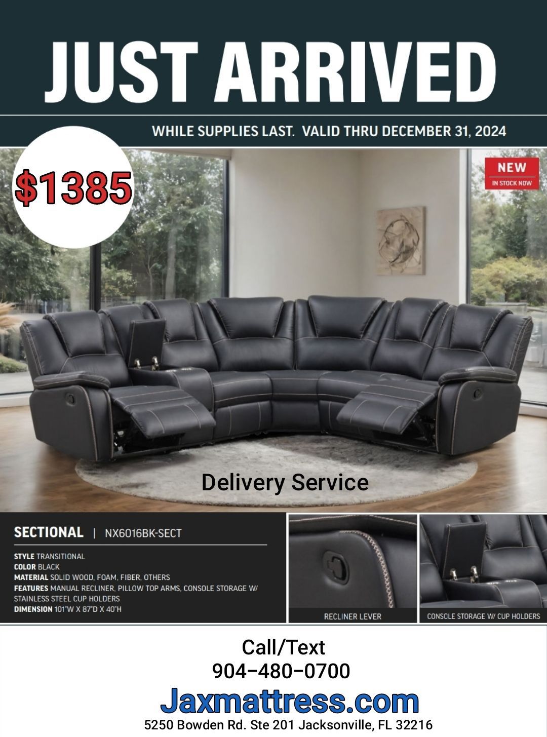 New Reclining Sectional Sofa