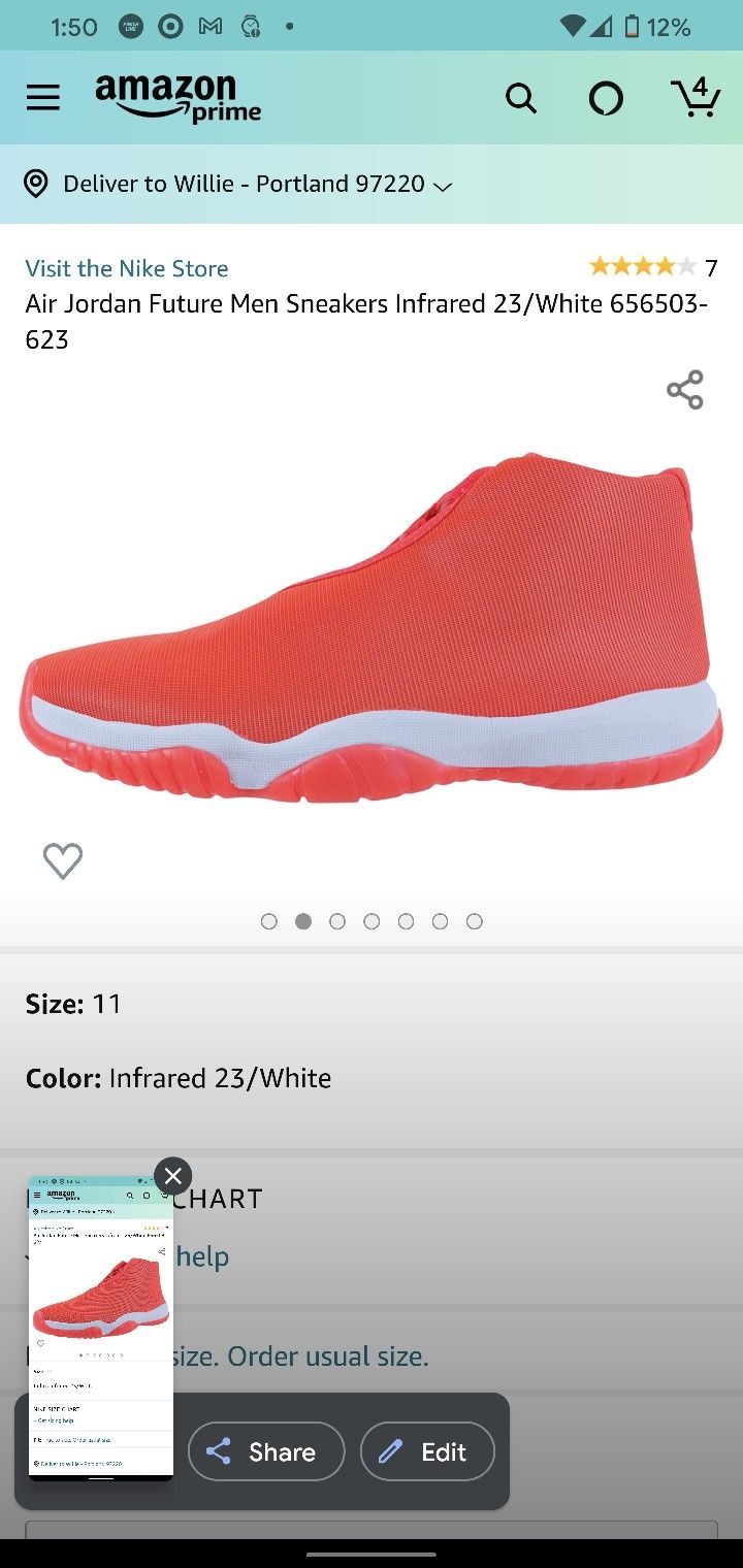 BRAND NEW JORDAN FUTURES SIZE 11.5