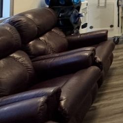 2 Leather Recliner Chairs
