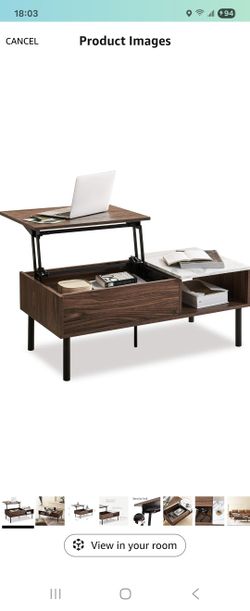 MCM Style Lift Top Coffee Table