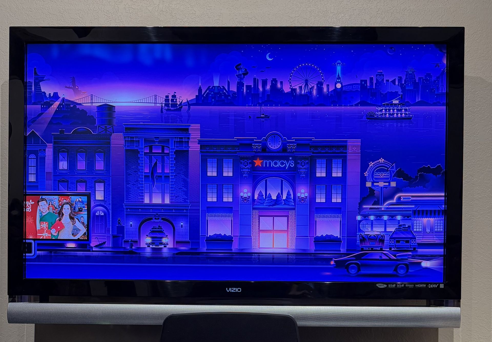 55” Vizio LCD LED TV Wall Mountable