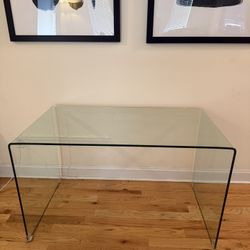 XL GLASS COMPUTER TABLE 