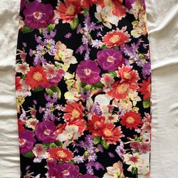Floral Pencil skirt