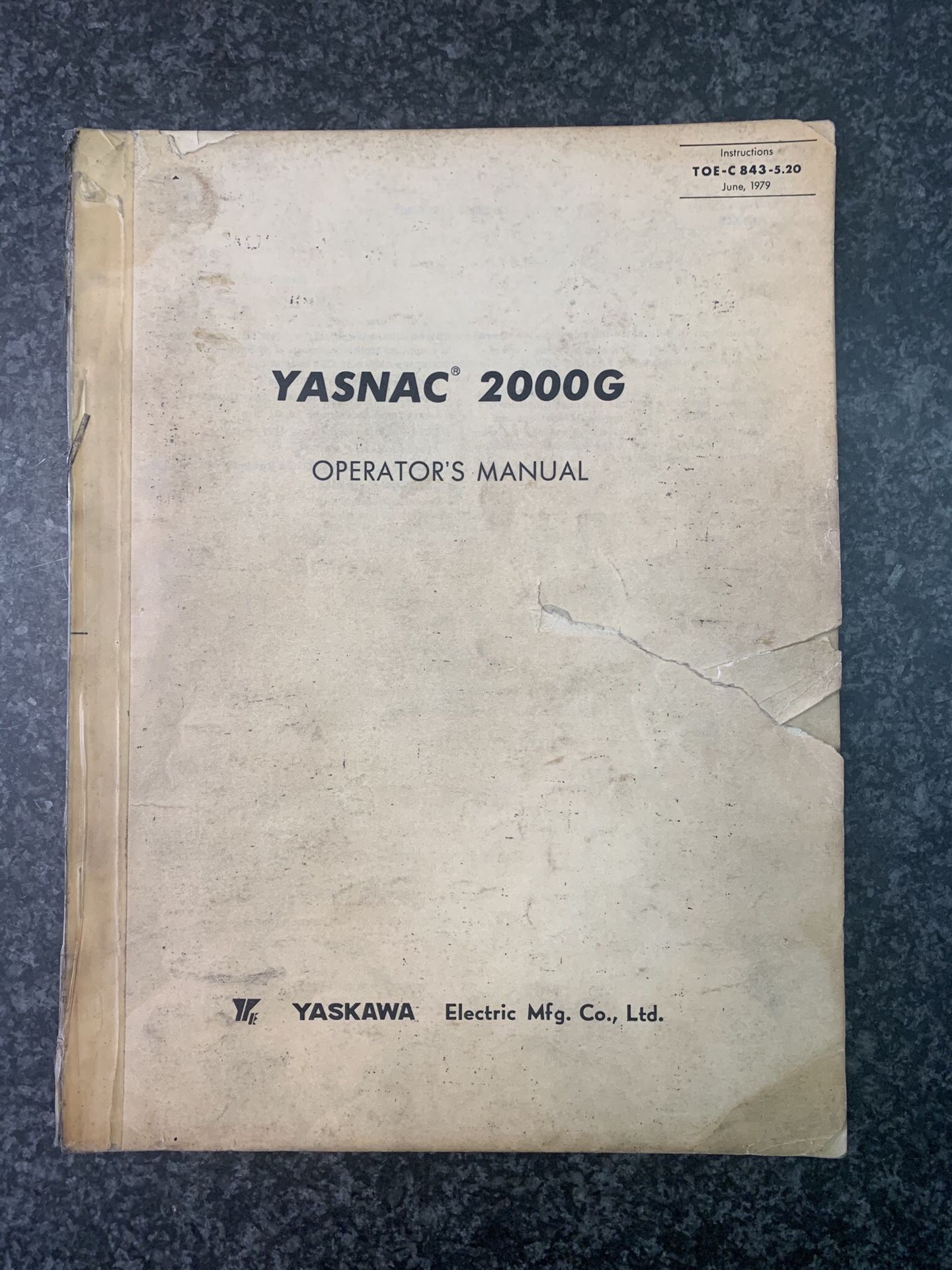 Yasnac 2000G Manual