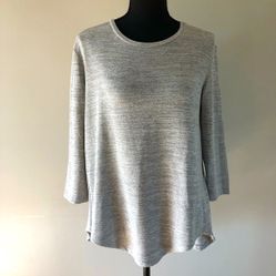 Womens RD Style Gray Open back Long sleeve Top size M