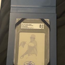 1/1 Jasson Dominguez Draft Rookie Signed Printing plate