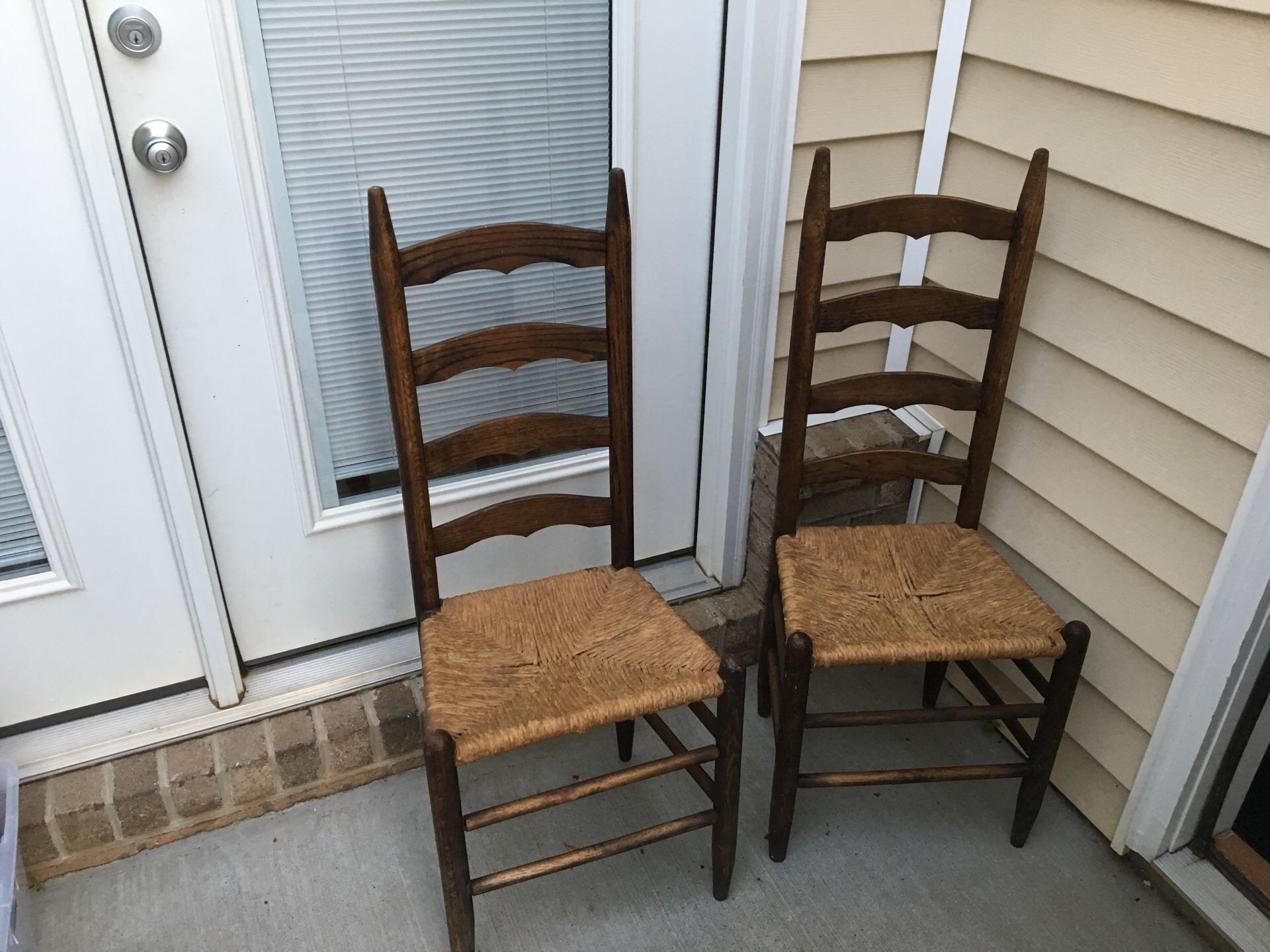 2 latterback chairs