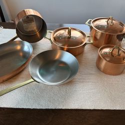 Vintage Paul Revere Copper Cookware – 10 Piece Set – 1776–1976 & 1801 Collection