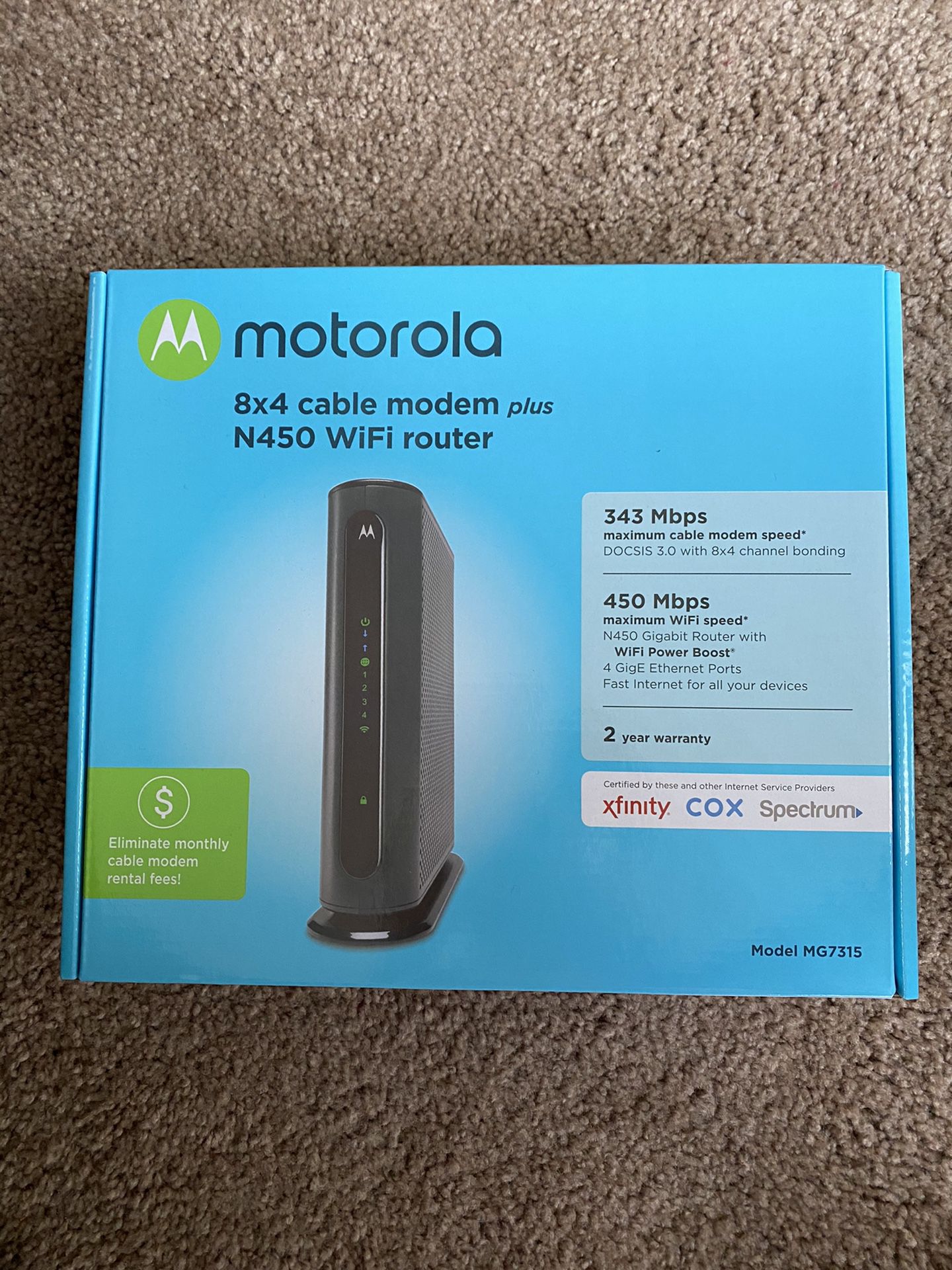 Motorola Cable Modem & Wifi Router