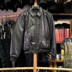 Leather Bomber 