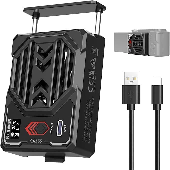 NEEWER Basics Camera Cooling Fan with Battery