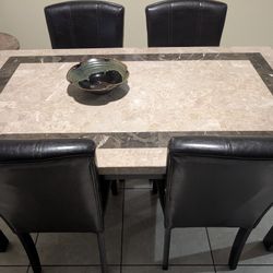 Marble Dining Table / Seats 5 / Great Condition 