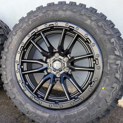 20" Fuel Rebel wheels/rims 33x12.50R20 RD6 tires 