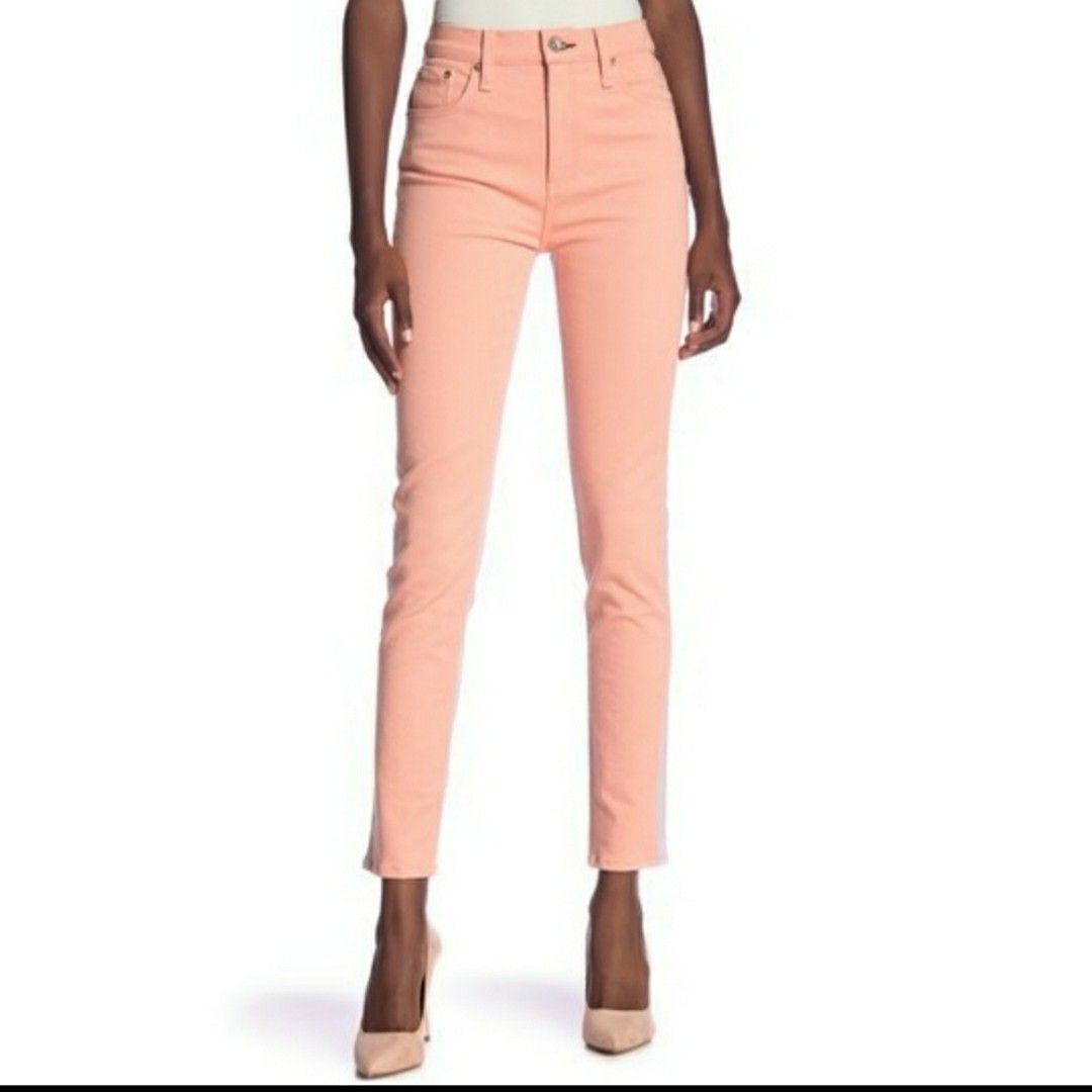 Rag & Bone Iilac/Peach High Rise Jeans