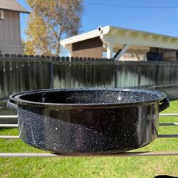 Black Speckled Enamel Roasting Pan