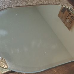 vintage international silver company vanity mirror tray 15"L x 8" W