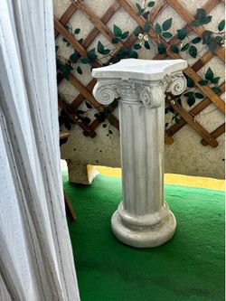 Roman Pedestal Greek Column 30” Plant Stand Side Table Pillar