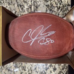 Andre Johnson Signed Authentic Football