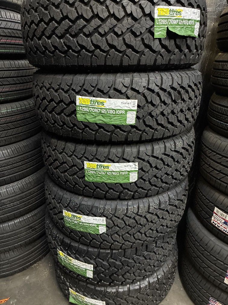 285/70/17 Tbb Tires Installed And Balanced
