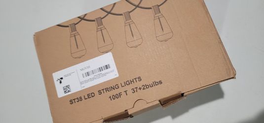 Electric Plug 100 Foot String Lights With Hooks 