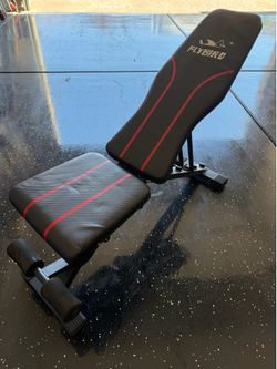 FLYBIRD WB2 Weight Bench, Utility Adjustable Weight Bench for Full Body Workout- Multi-Purpose Foldable Incline Bench (Black)