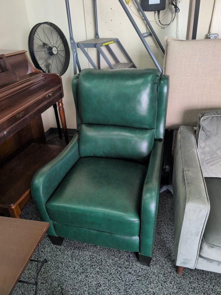 Green Leather Recliner