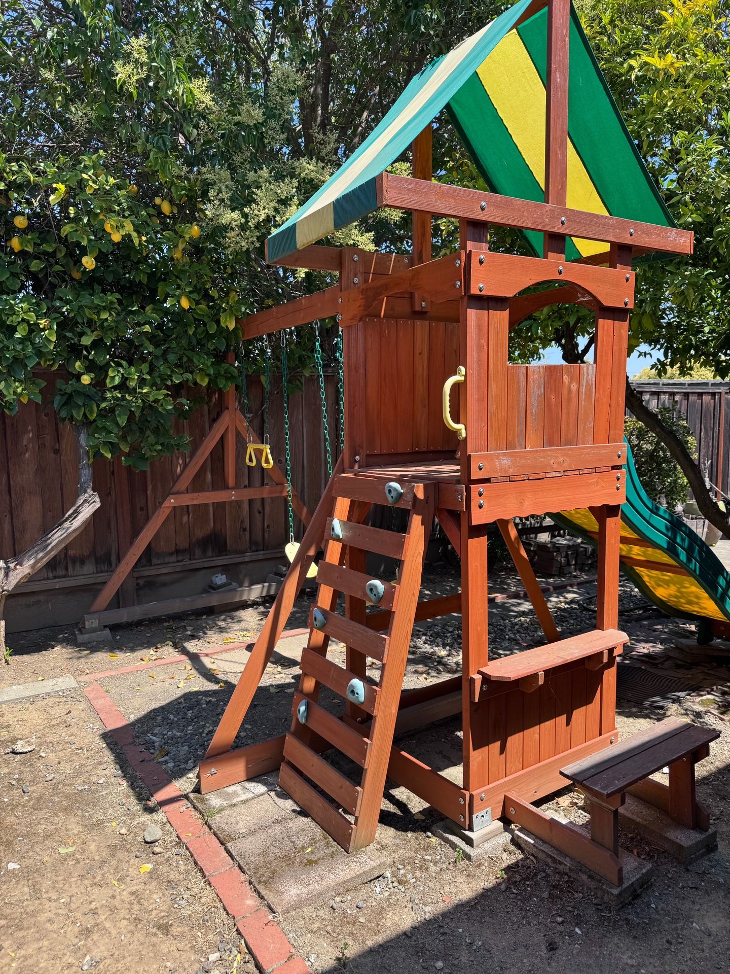 Backyard Discovery All Cedar Playset Swingset