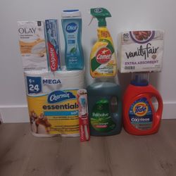 Tide,charmin,colgate,olay