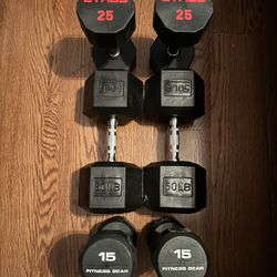 50, 25, 15lbs Dumbbell Sets