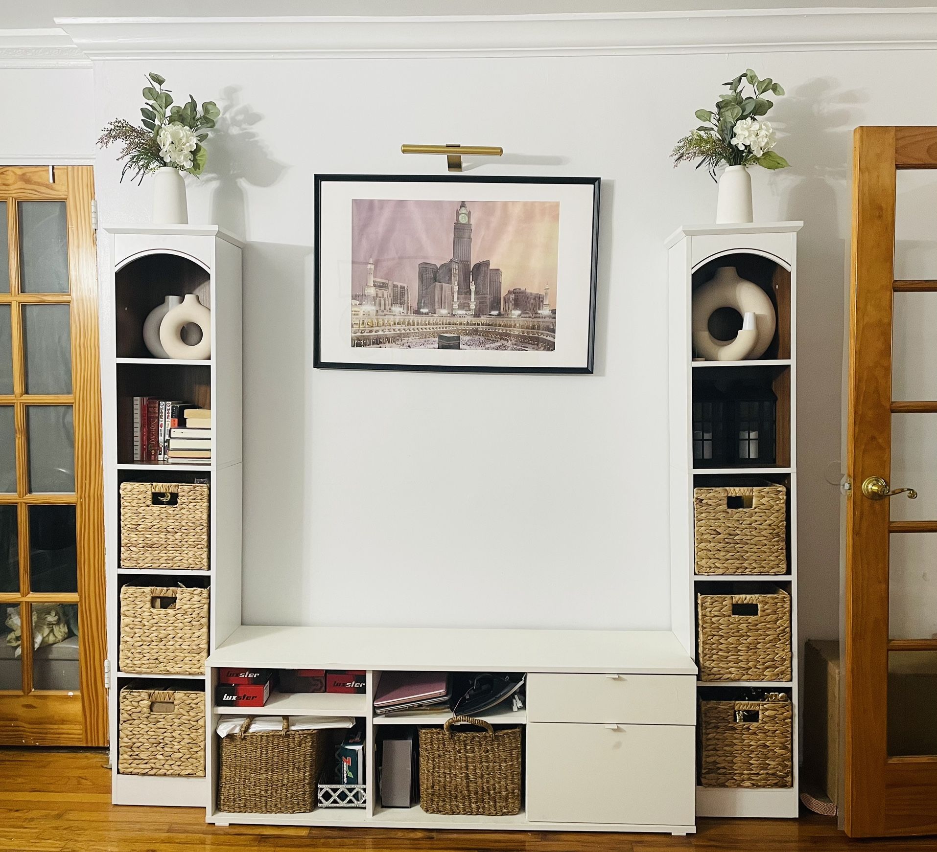 Entertainment TV Stand And Two Shelves