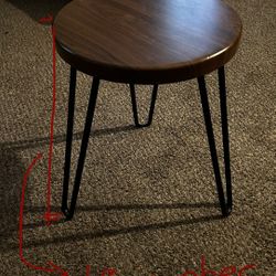 Low Stool With Hairpin Legs