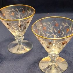 Royal Fern Collection By Libbey Mid-century Modern 