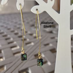 Abalone Genuine Shell Handmade Earrings