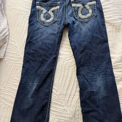 Big Star Premium Vintage Jeans Mens 33x30 Dark Wash Bootcut Denim