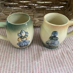 Antique Roseville Pottery Mugs