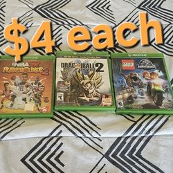 Xbox One Games $4 Each