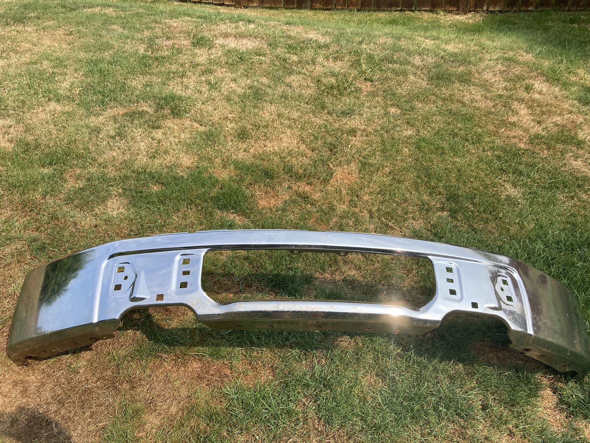 Chrome  Bumper With Winch Cutout 