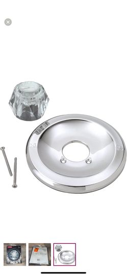Jeu De Vis, Poignée Et Bouton Delta RP72996 - Finition Chrome - Pour Salle De Bain
