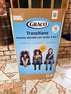 NEW Graco Tranzitions 3-in-1 Harness Booster Car Seat - Purple - Sealed Box obo