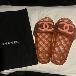 Copy channel Pink Sandals With Bag 