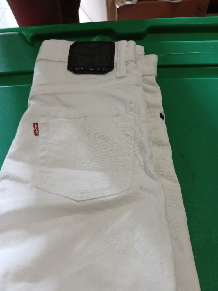 White Levi Jeans, Size 14 Regular