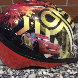 Disney Pixar Cars Lightning McQueen Bike Bicycle Safety Helmet Kids Child 