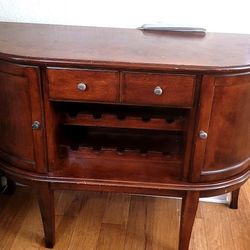 Wood Buffet / Sideboard / Wine Cabinet – $85 (or best offer)