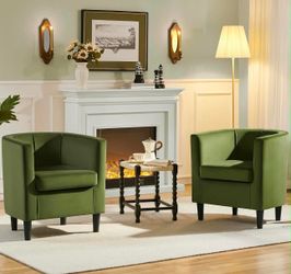 New modern barrel Chairs set of 2